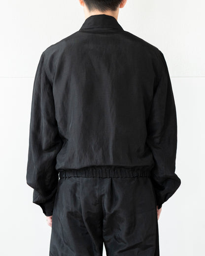 SHORT BLOUSON IN LINEN VISCOSE