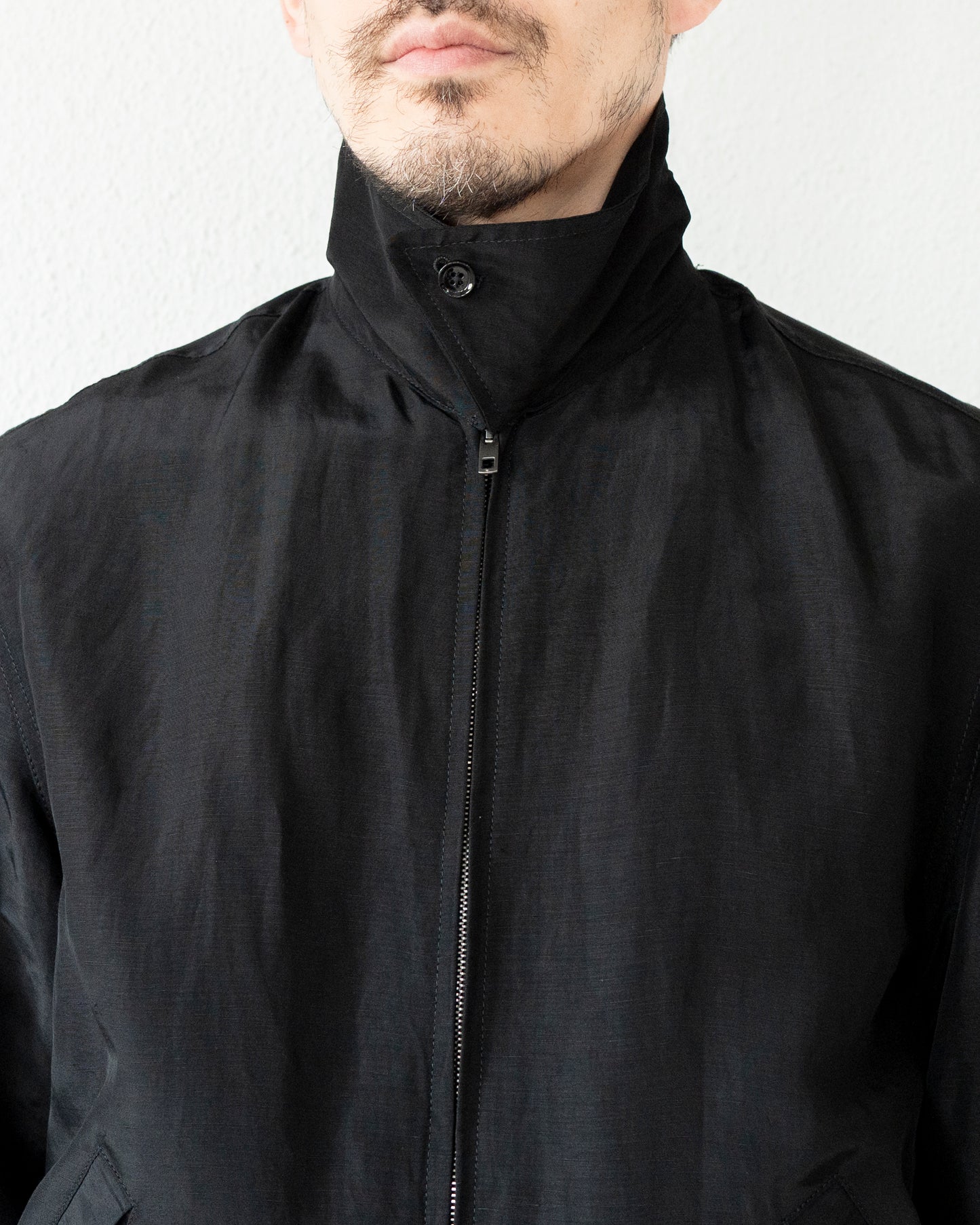SHORT BLOUSON IN LINEN VISCOSE