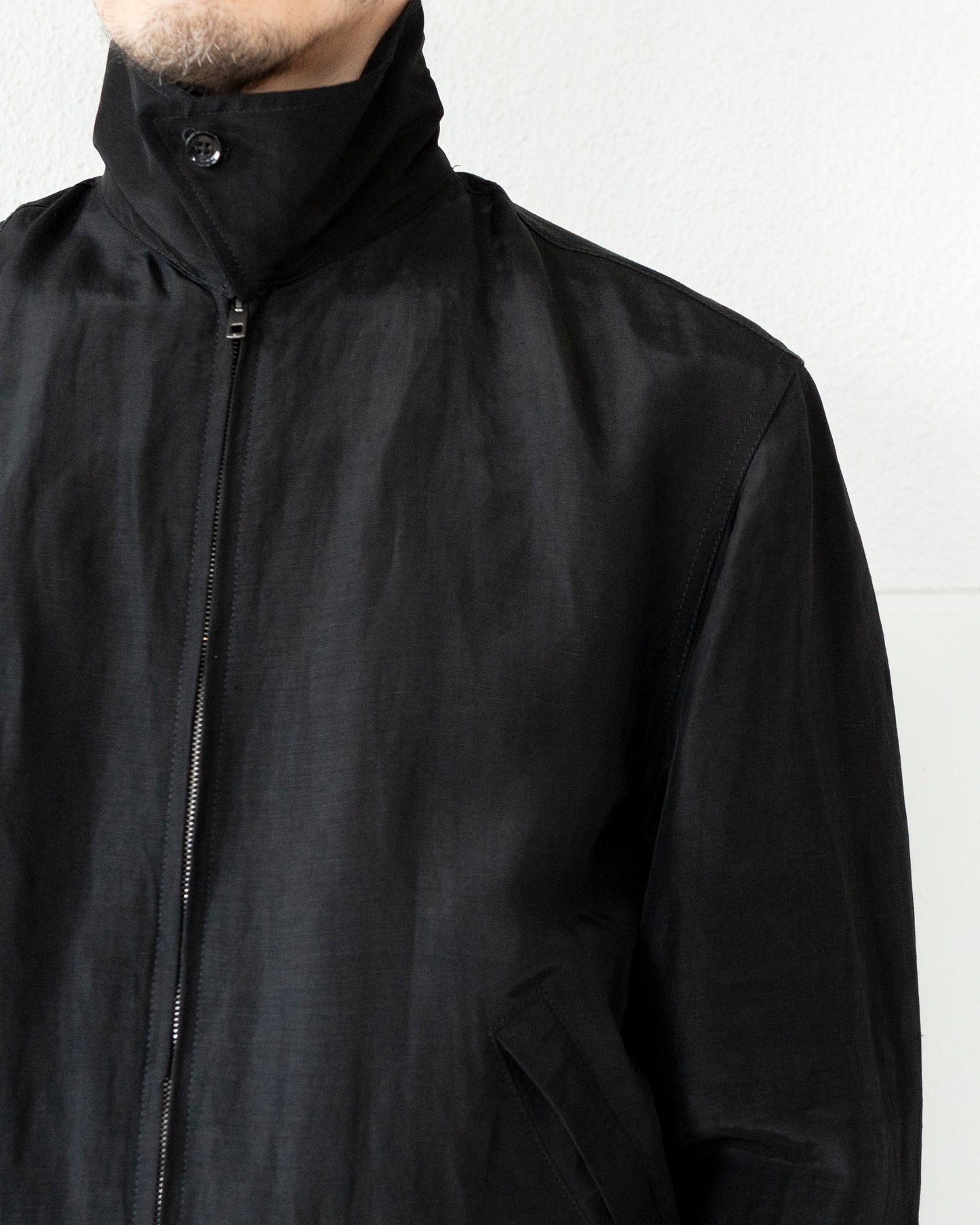 SHORT BLOUSON IN LINEN VISCOSE