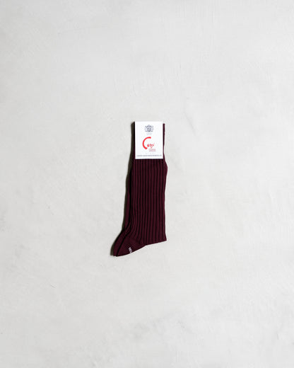 COTTON NYLON RIBBED SOCKS