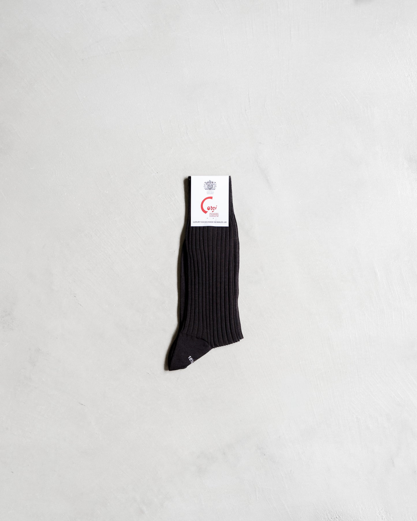 WOOL NYLON RIBBED SOCKS