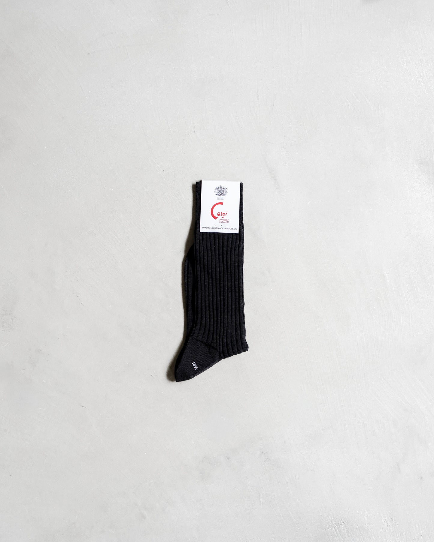 WOOL NYLON RIBBED SOCKS