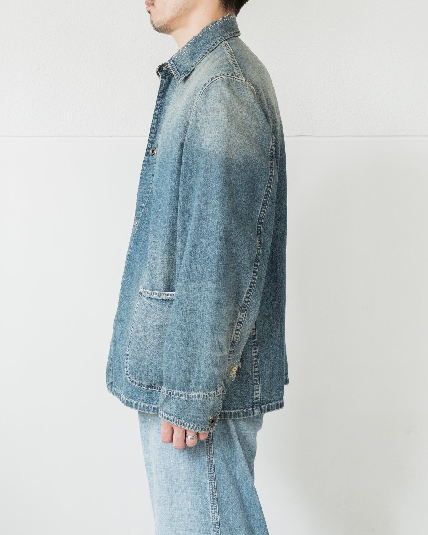 DENIM CABAN JACKET