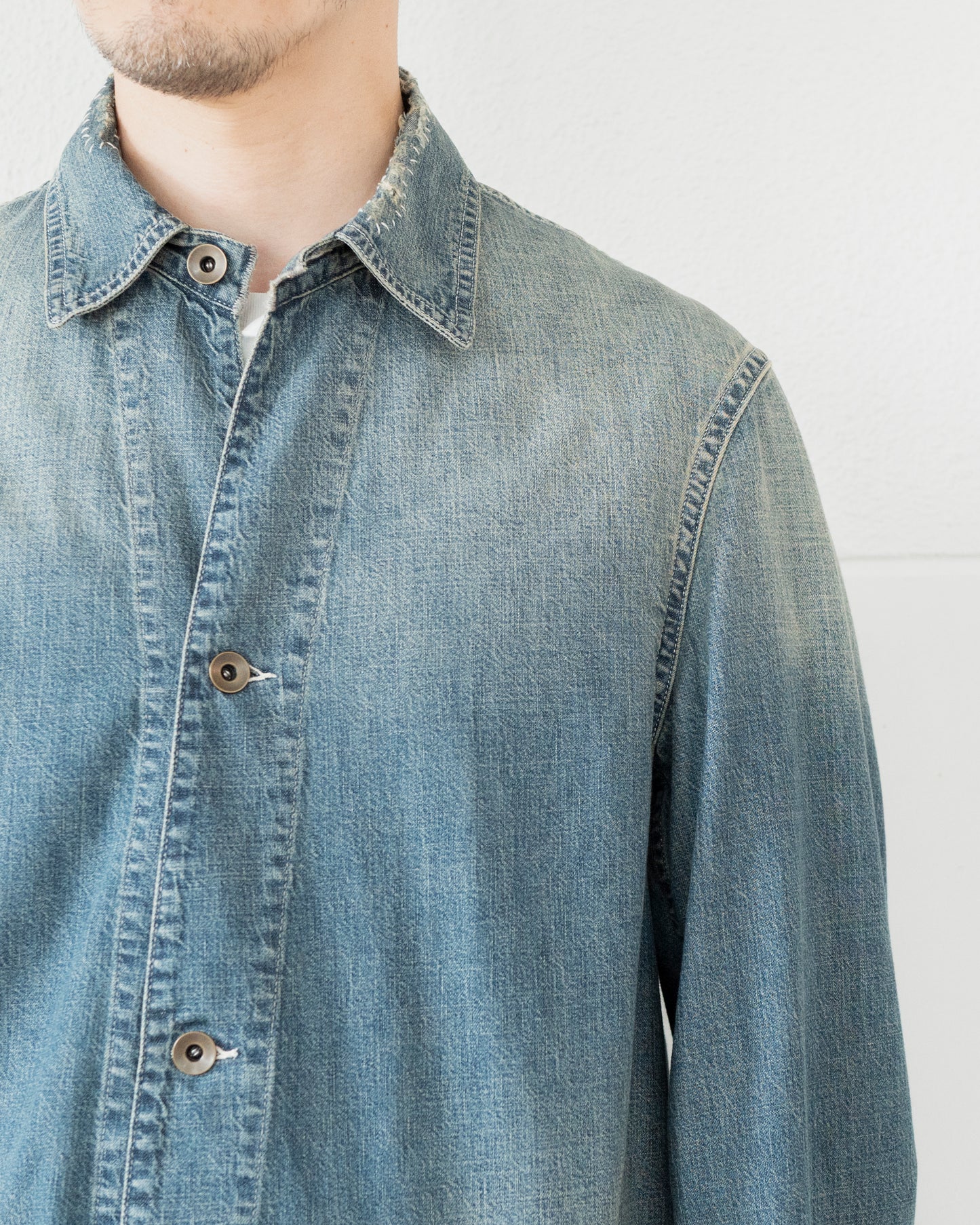 DENIM CABAN JACKET