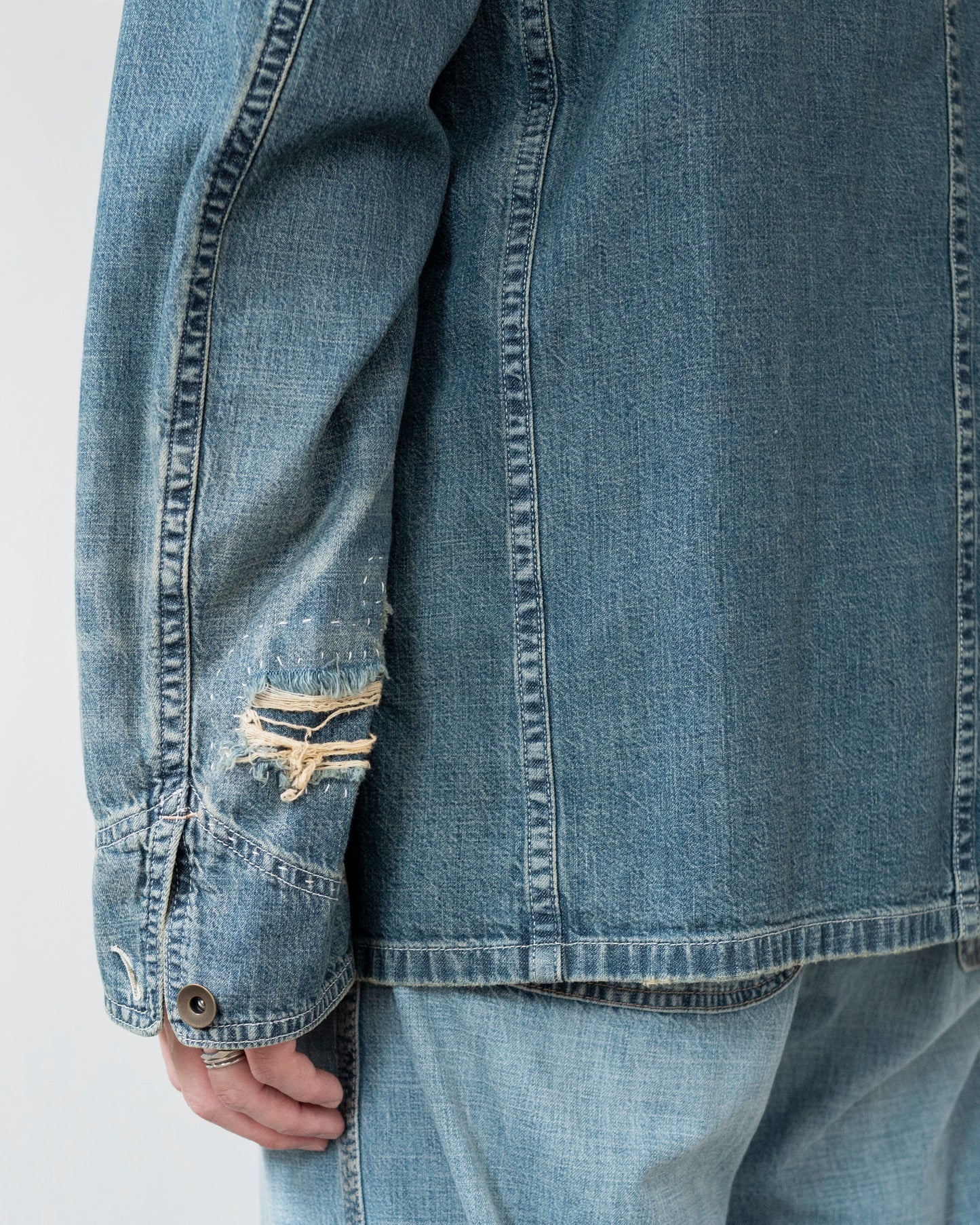DENIM CABAN JACKET