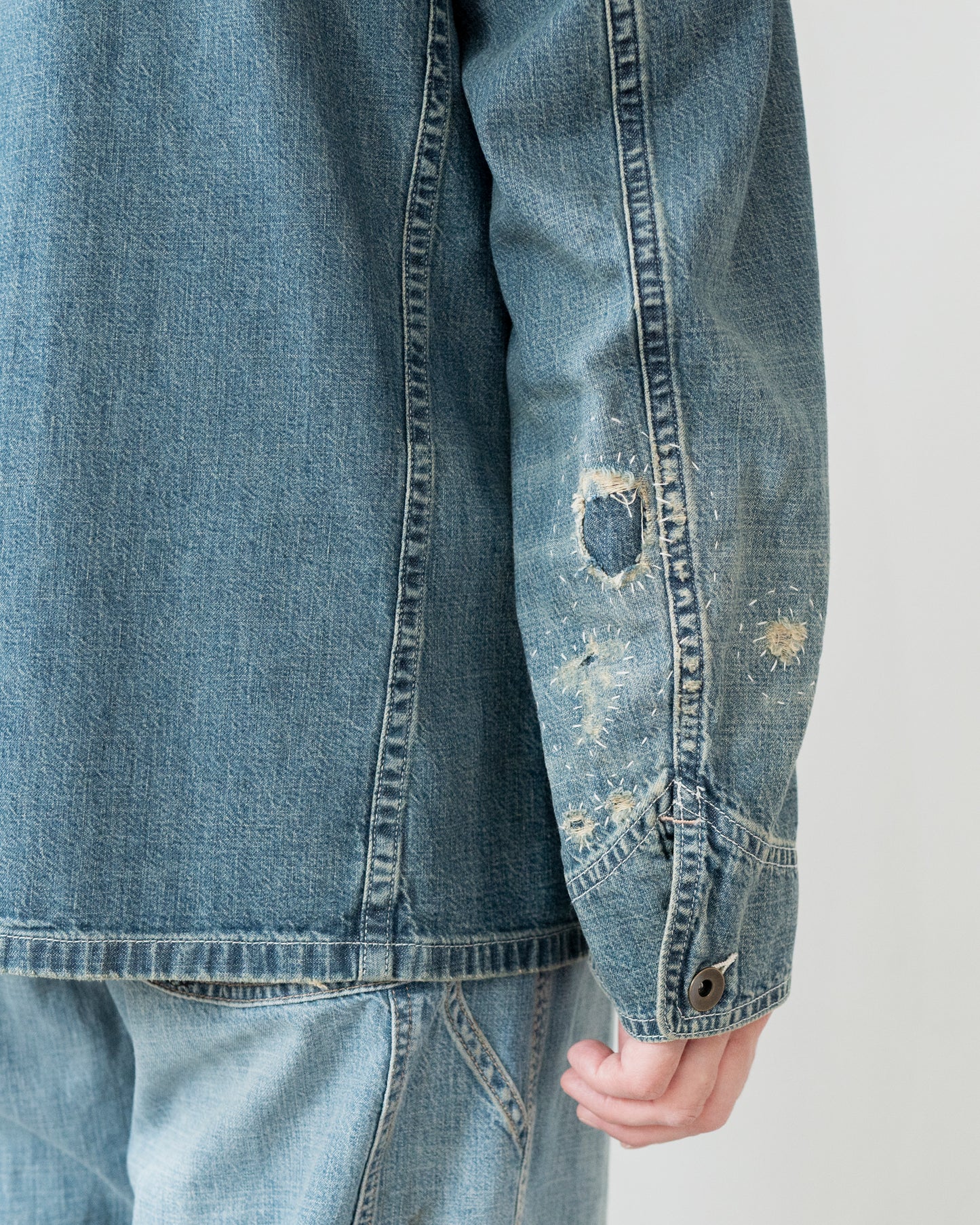 DENIM CABAN JACKET