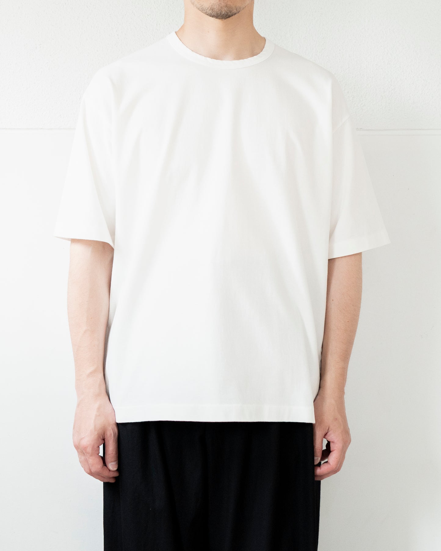 DRY COTTON JERSEY CREW NECK T-SHIRT