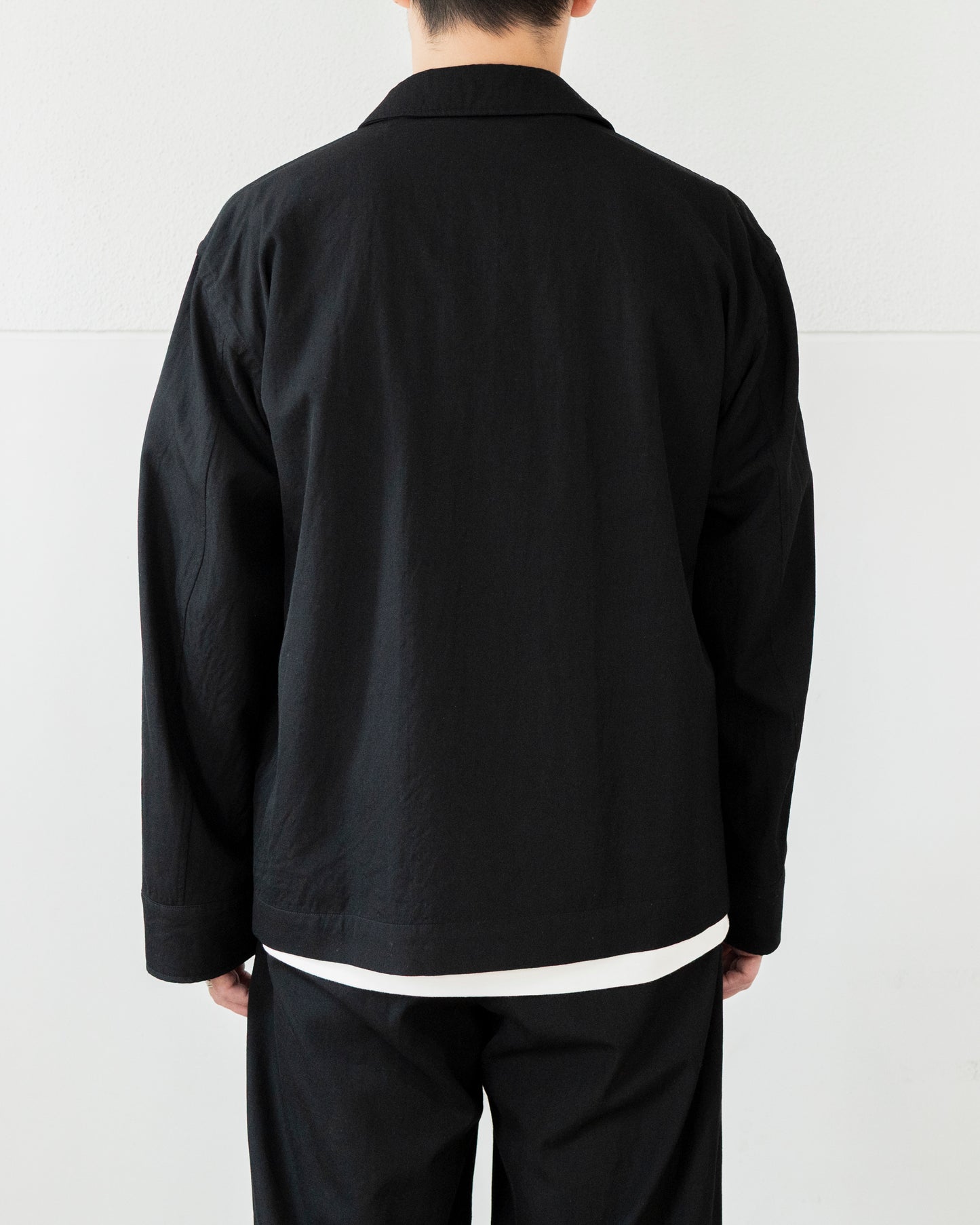 WOOL SILK GABARDINE WORK JACKET