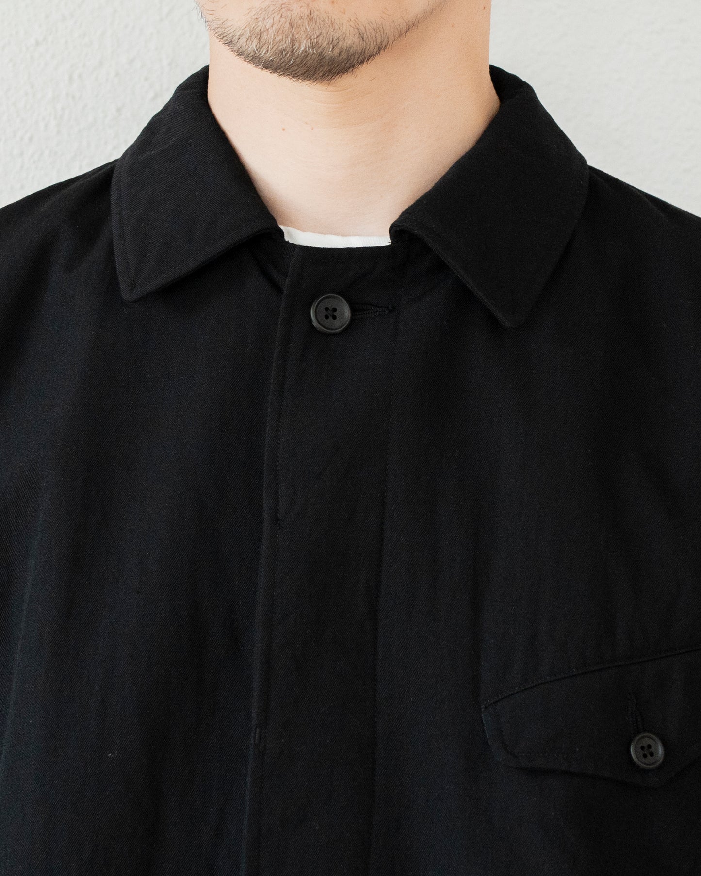 WOOL SILK GABARDINE WORK JACKET