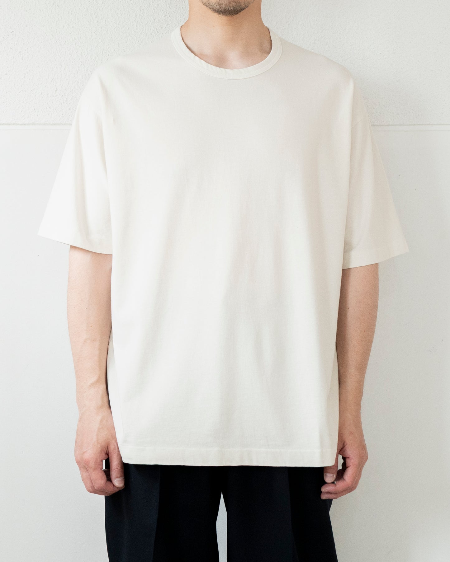 DRY COTTON JERSEY CREW NECK T-SHIRT