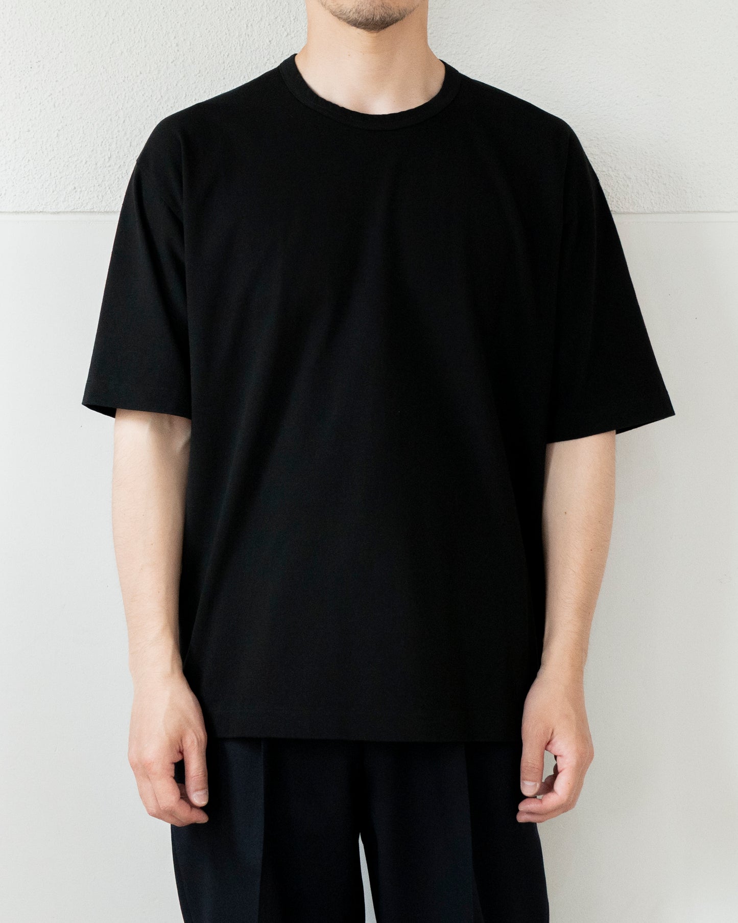 DRY COTTON JERSEY CREW NECK T-SHIRT