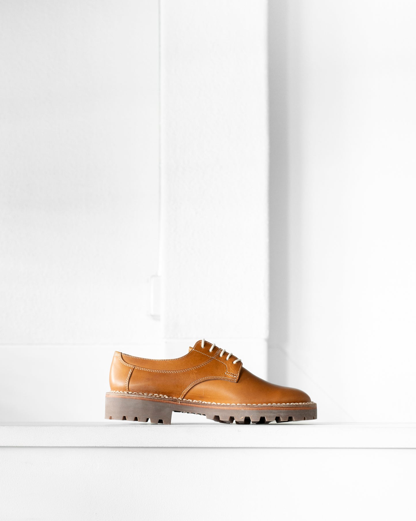 LEATHER DERBY SHOES
