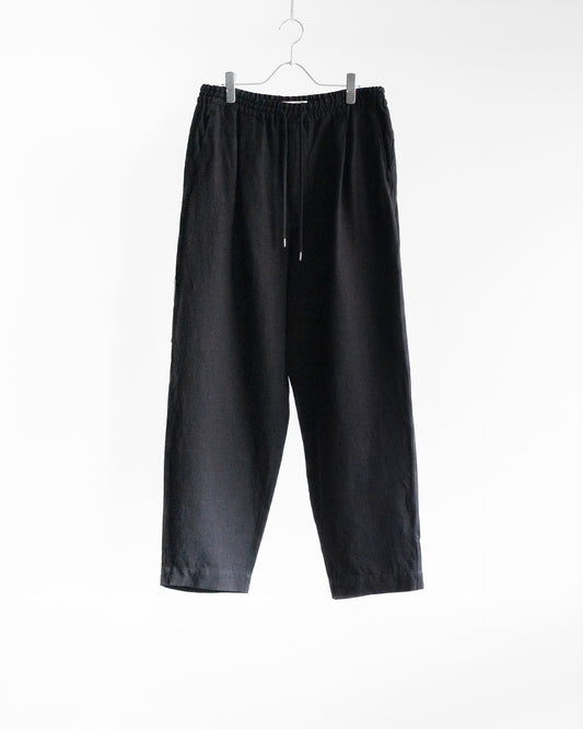 ROUGH LINEN CANVAS RELAXED TROUSER