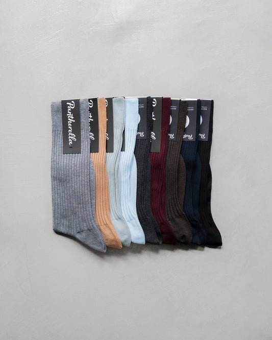 DANVERS COTTON RIBBED SOCKS