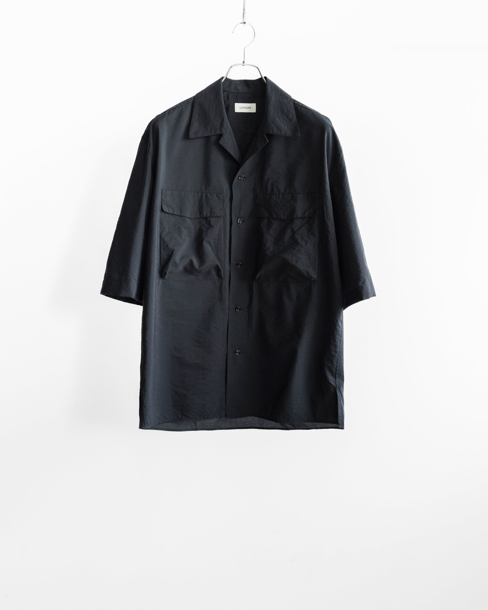 SHORT SLEEVE UTILITY SHIRT IN WASHED TECHNICAL COTTON – STORE N