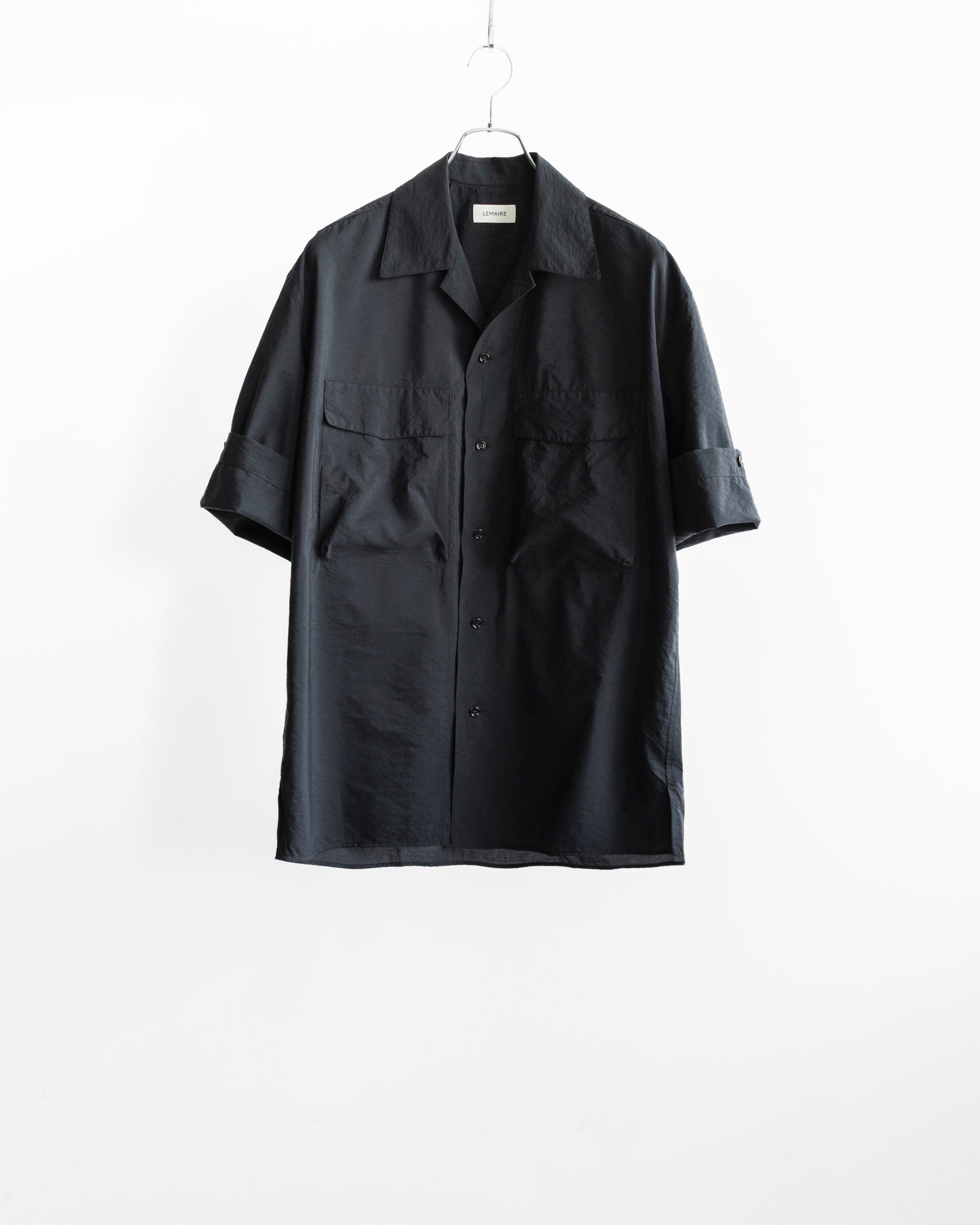 SHORT SLEEVE UTILITY SHIRT IN WASHED TECHNICAL COTTON – STORE N
