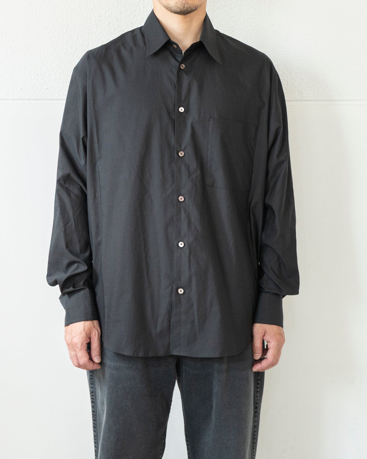 REGULAR SHIRT IN WASHED COTTON SILK
