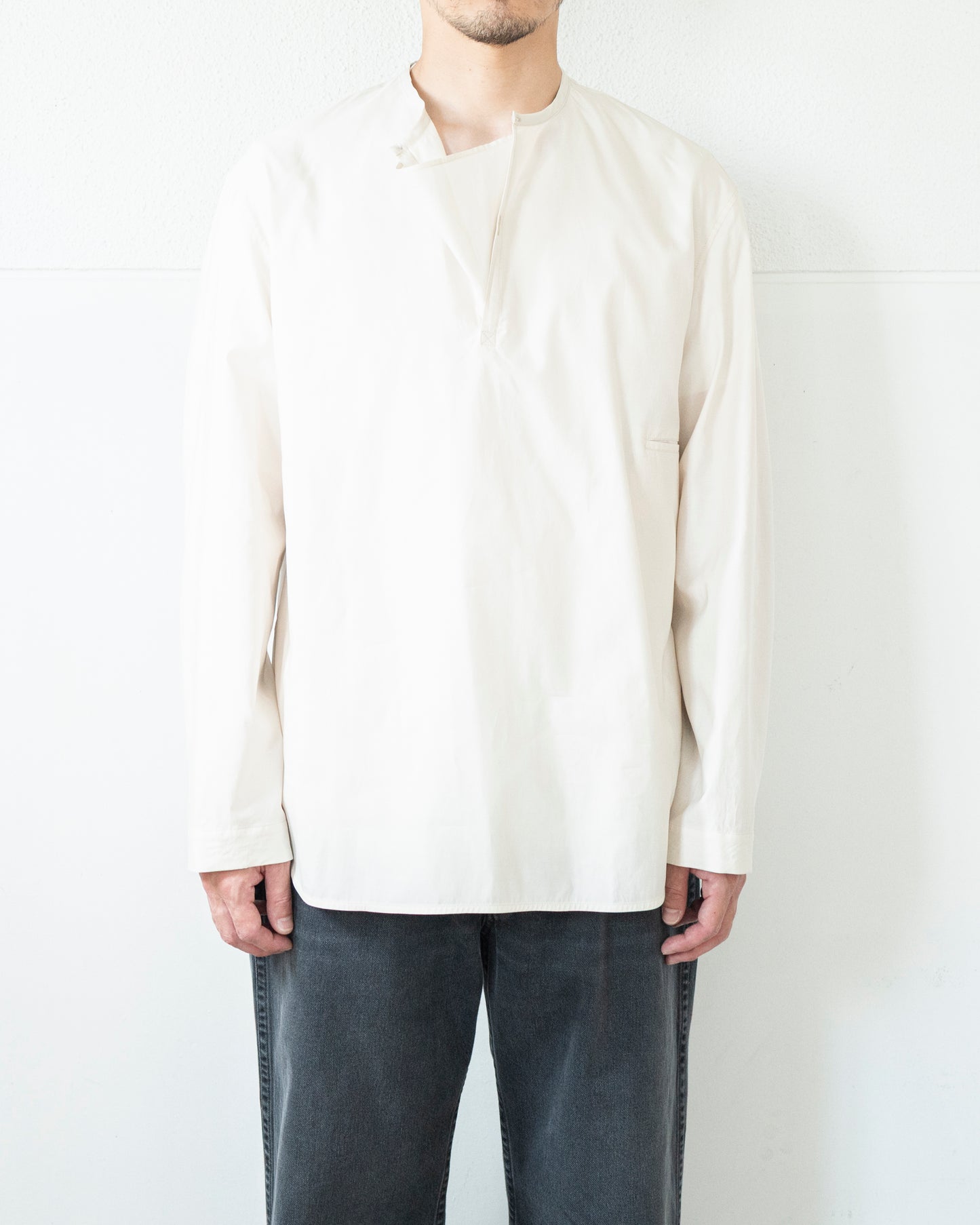 VAREUSE TOP IN WASHED COTTON SILK