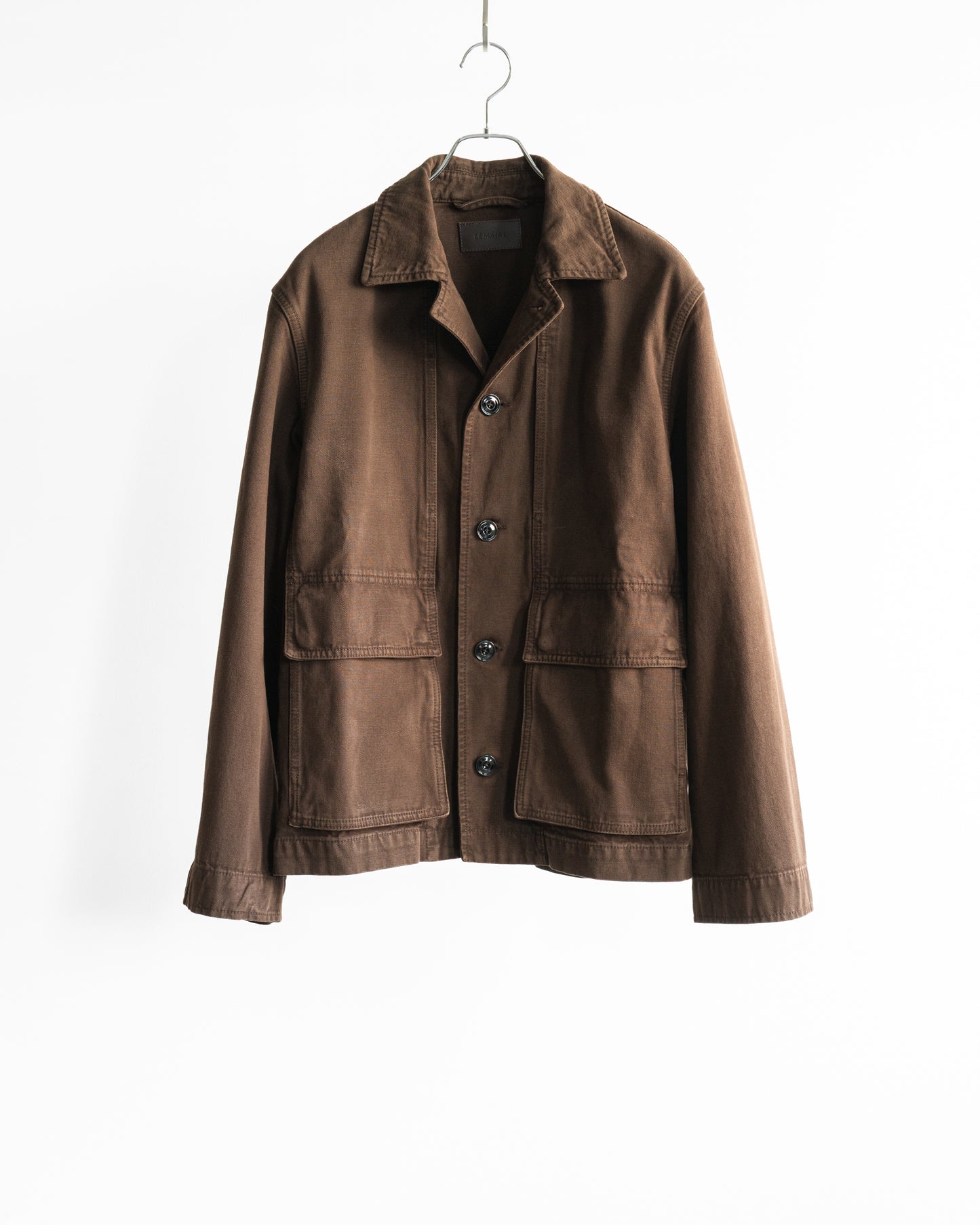 BOXY JACKET IN HEAVY GARMENT-DYED BROKEN TWILL