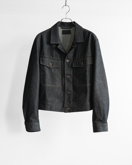 TRUCKER JACKET IN SLATE DENIM