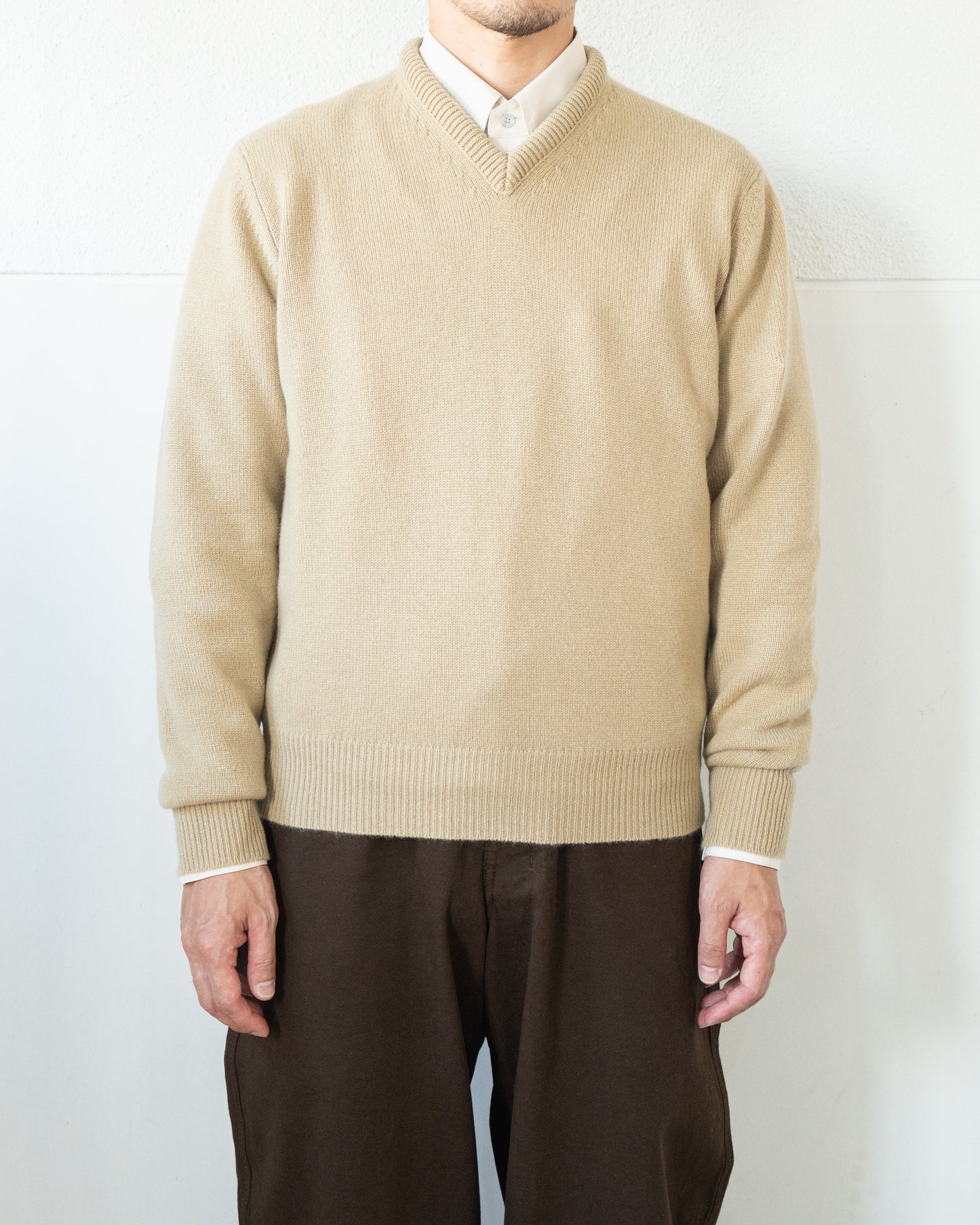 V-NECK SWEATER IN CASHMERE