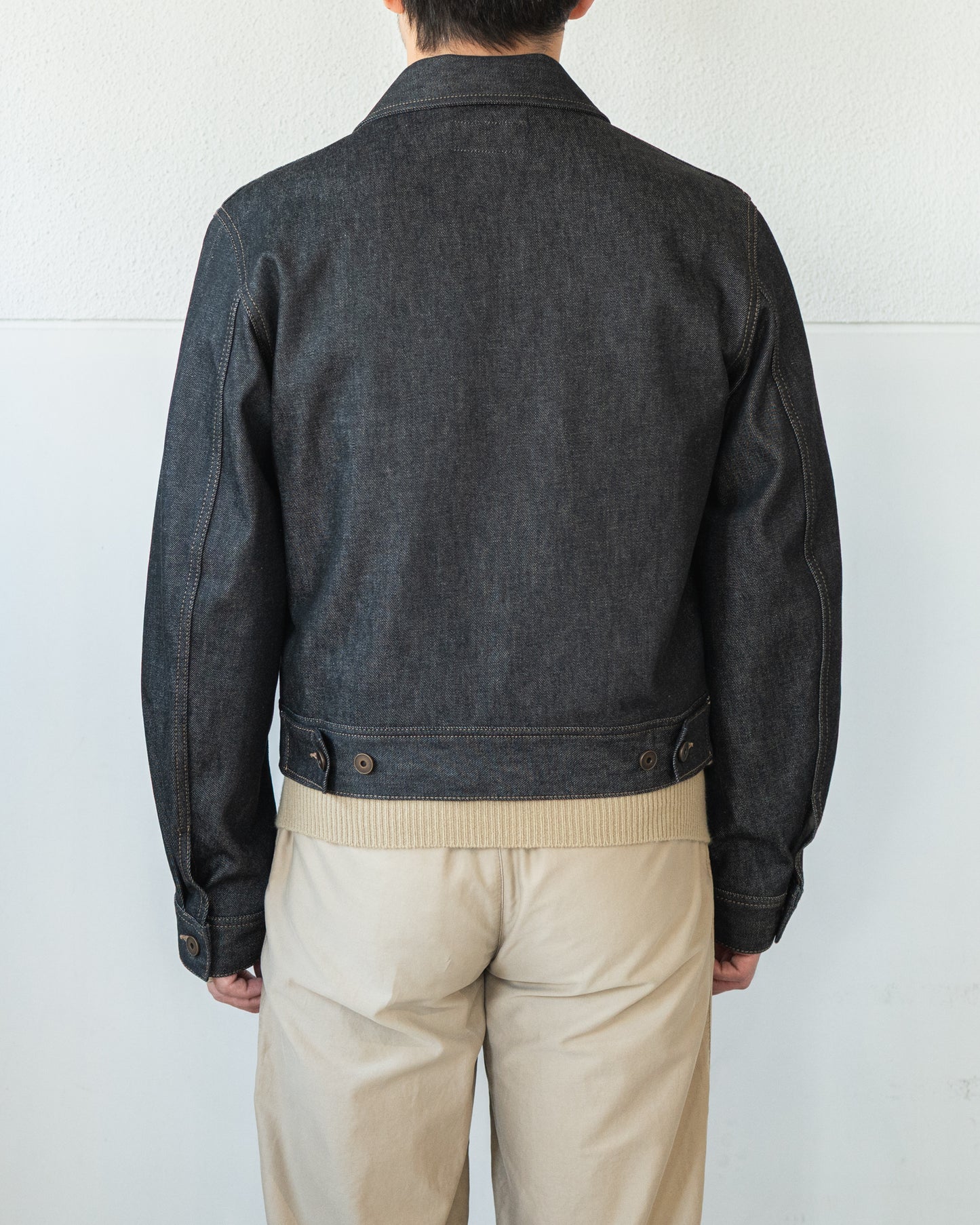 TRUCKER JACKET IN SLATE DENIM