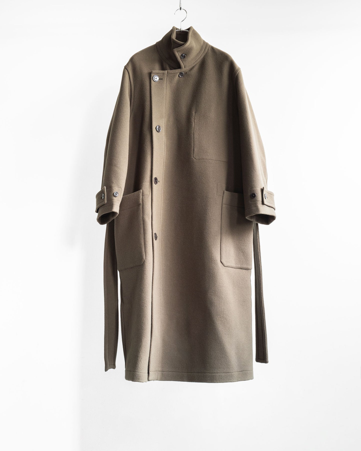 WRAP COAT IN WOOL