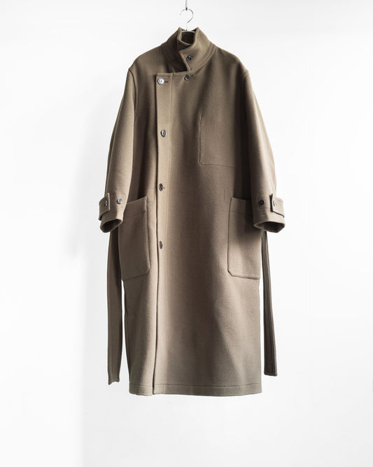WRAP COAT IN WOOL