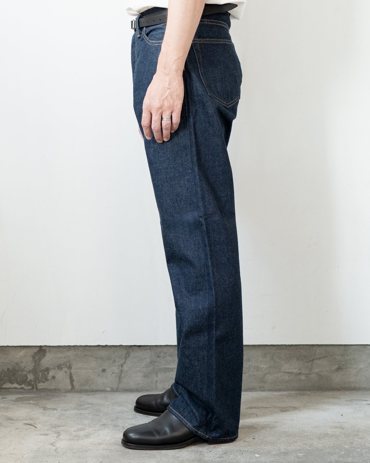 DENIM STRAIGHT TROUSERS