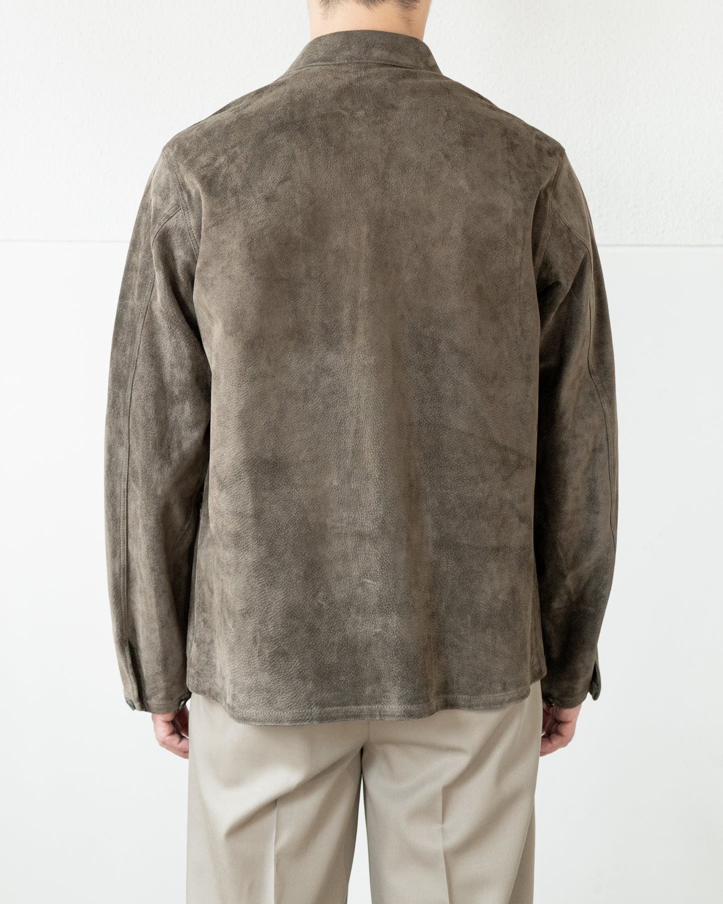 EVON SUEDE PIG LEATHER SHORT JACKET