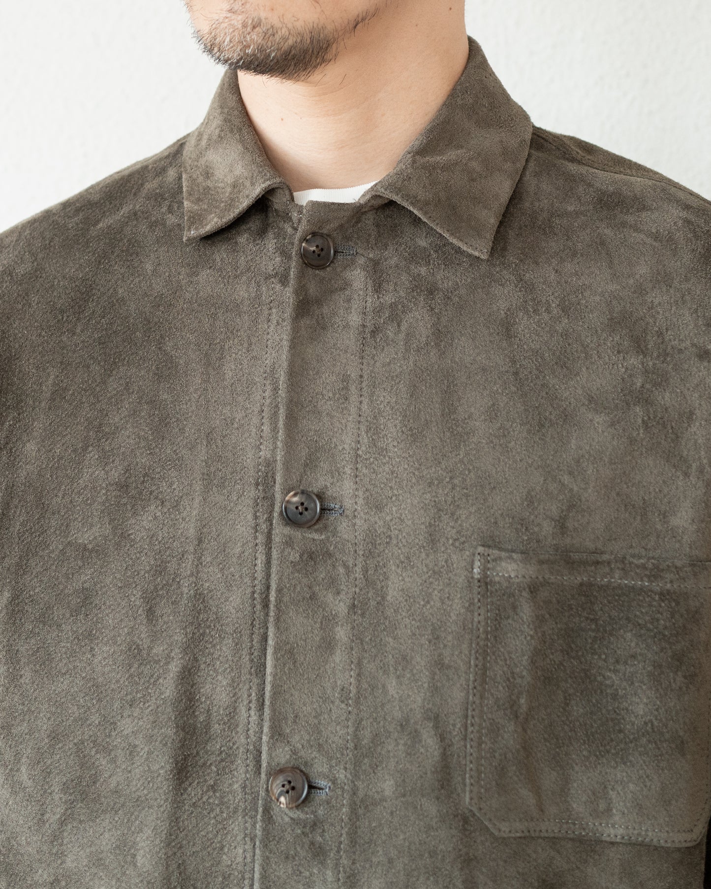 EVON SUEDE PIG LEATHER SHORT JACKET
