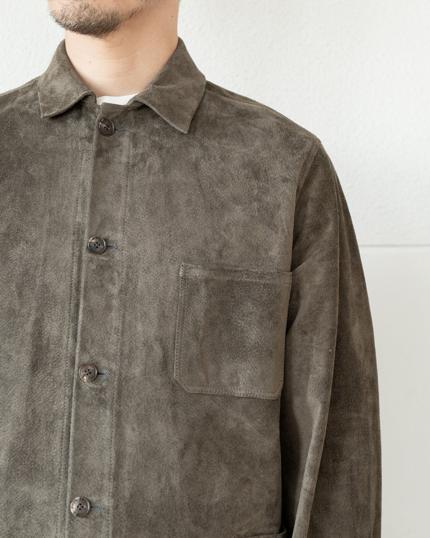 EVON SUEDE PIG LEATHER SHORT JACKET