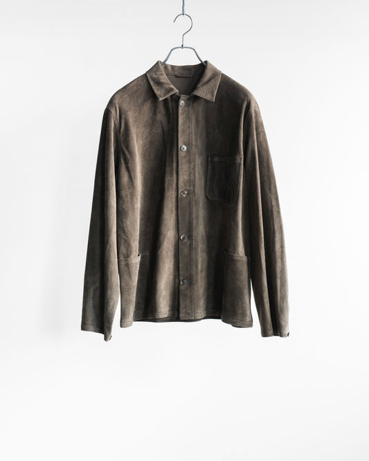 EVON SUEDE PIG LEATHER SHORT JACKET