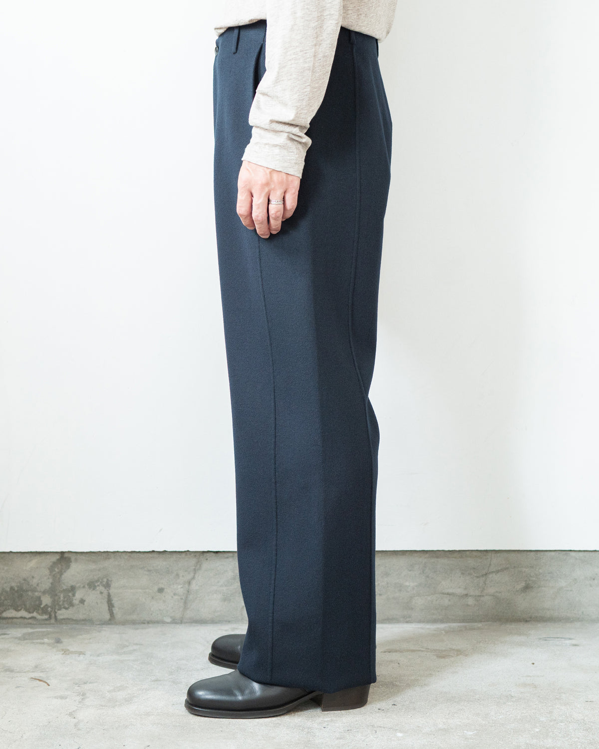 DOUBLE FACE PANTS / LIGHTFLOW WOOL