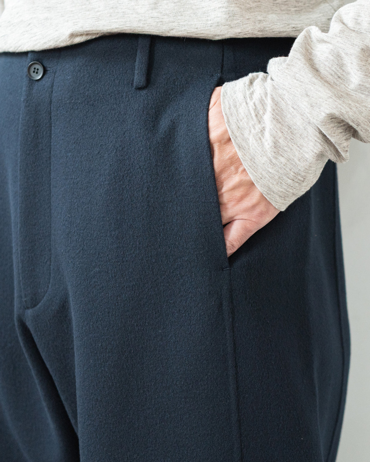 DOUBLE FACE PANTS / LIGHTFLOW WOOL
