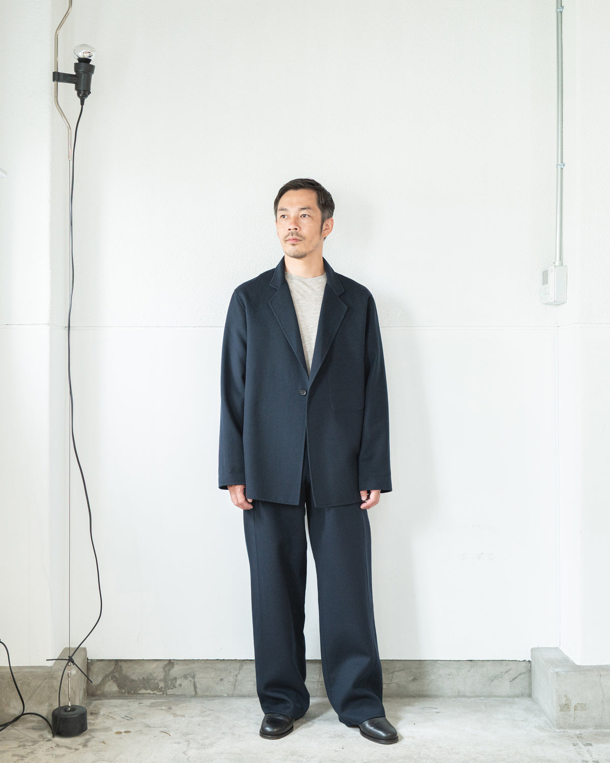 DOUBLE FACE ZERO JACKET / LIGHTFLOW WOOL