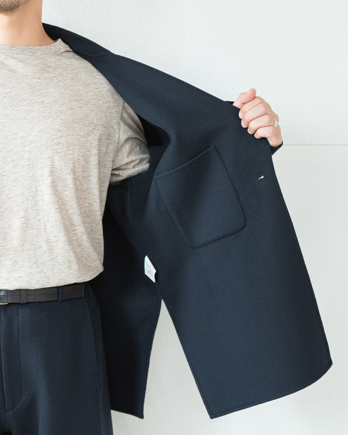 DOUBLE FACE ZERO JACKET / LIGHTFLOW WOOL