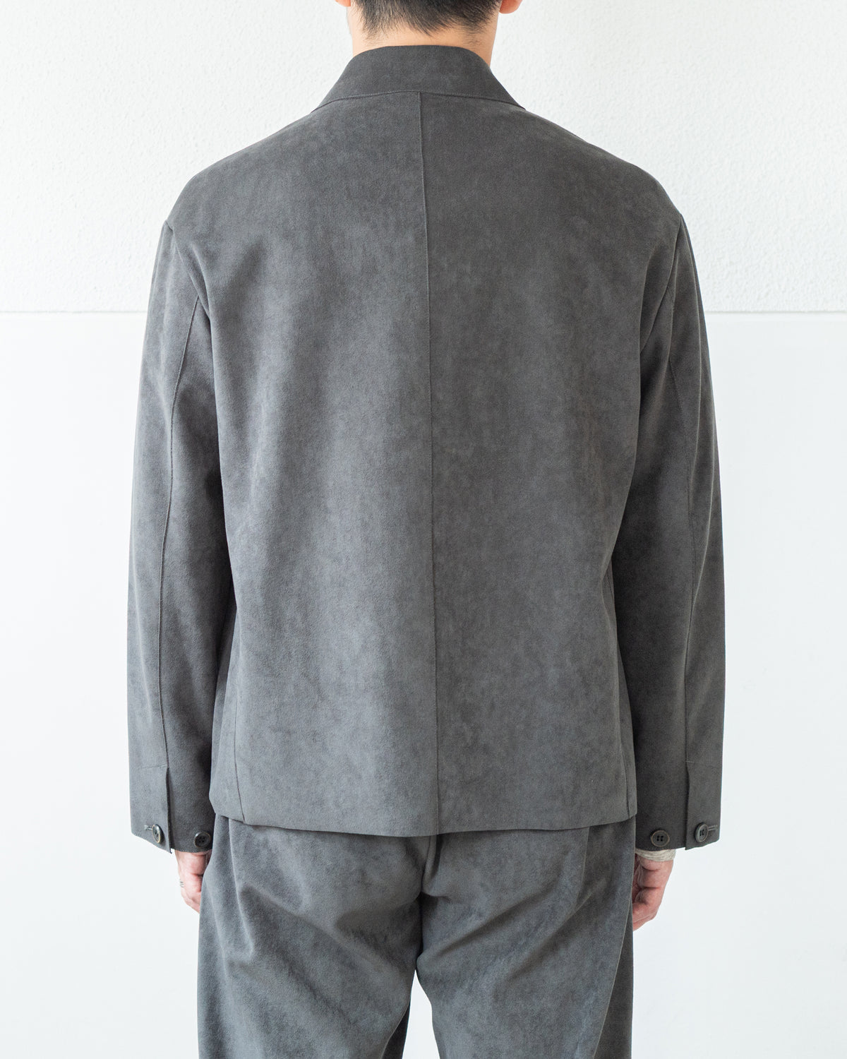 LUCKY BLOUSON / SUPIMA BACKED ECOSUEDE