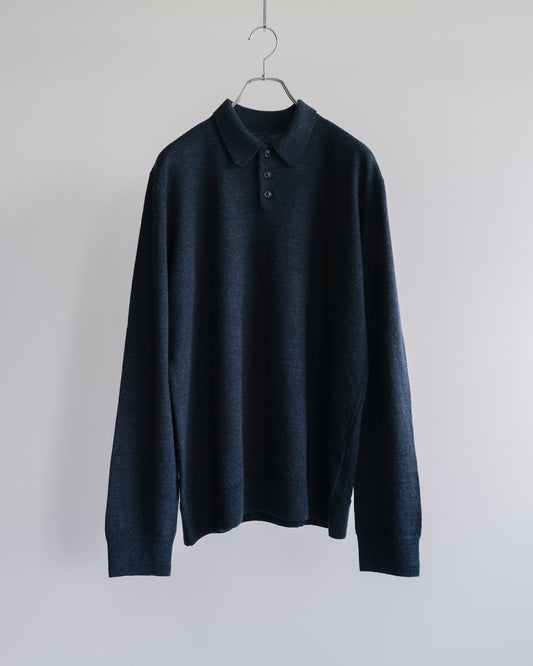 ELBOW PATCH WOOL POLO