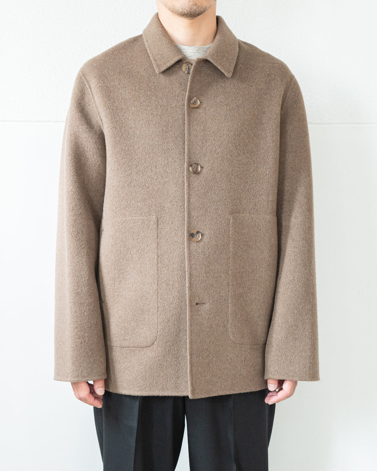 DOUBLE FACE WORK JACKET / UNDYED YAK