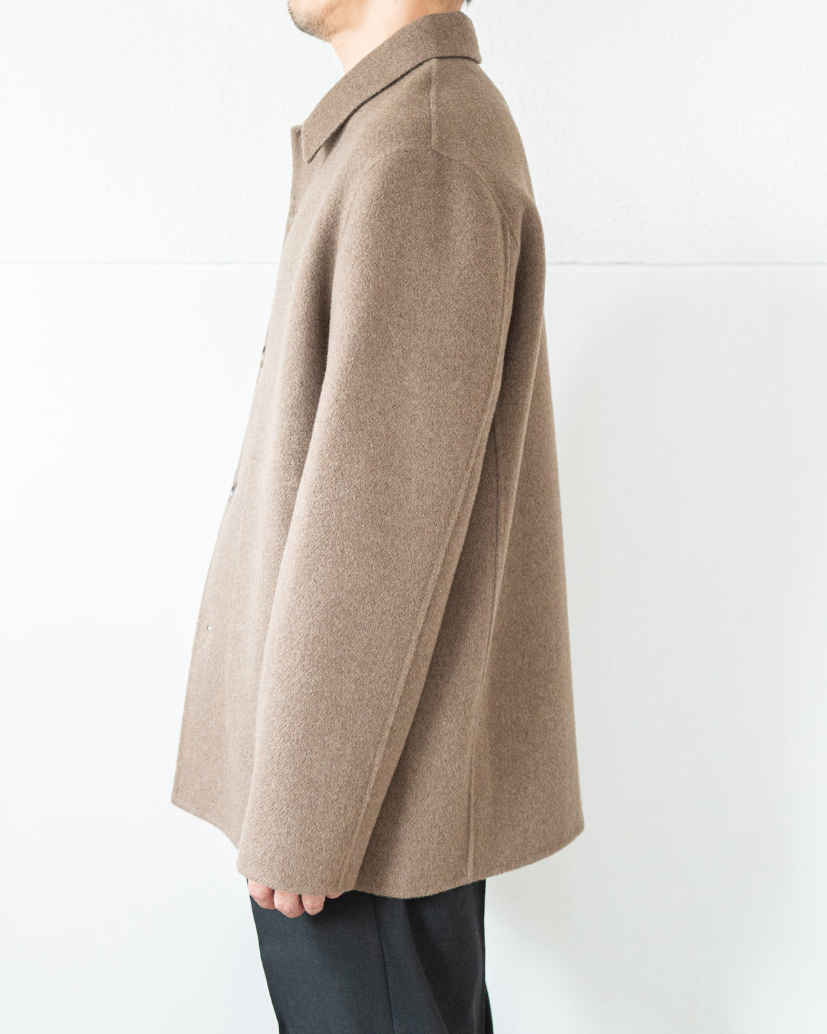 DOUBLE FACE WORK JACKET / UNDYED YAK