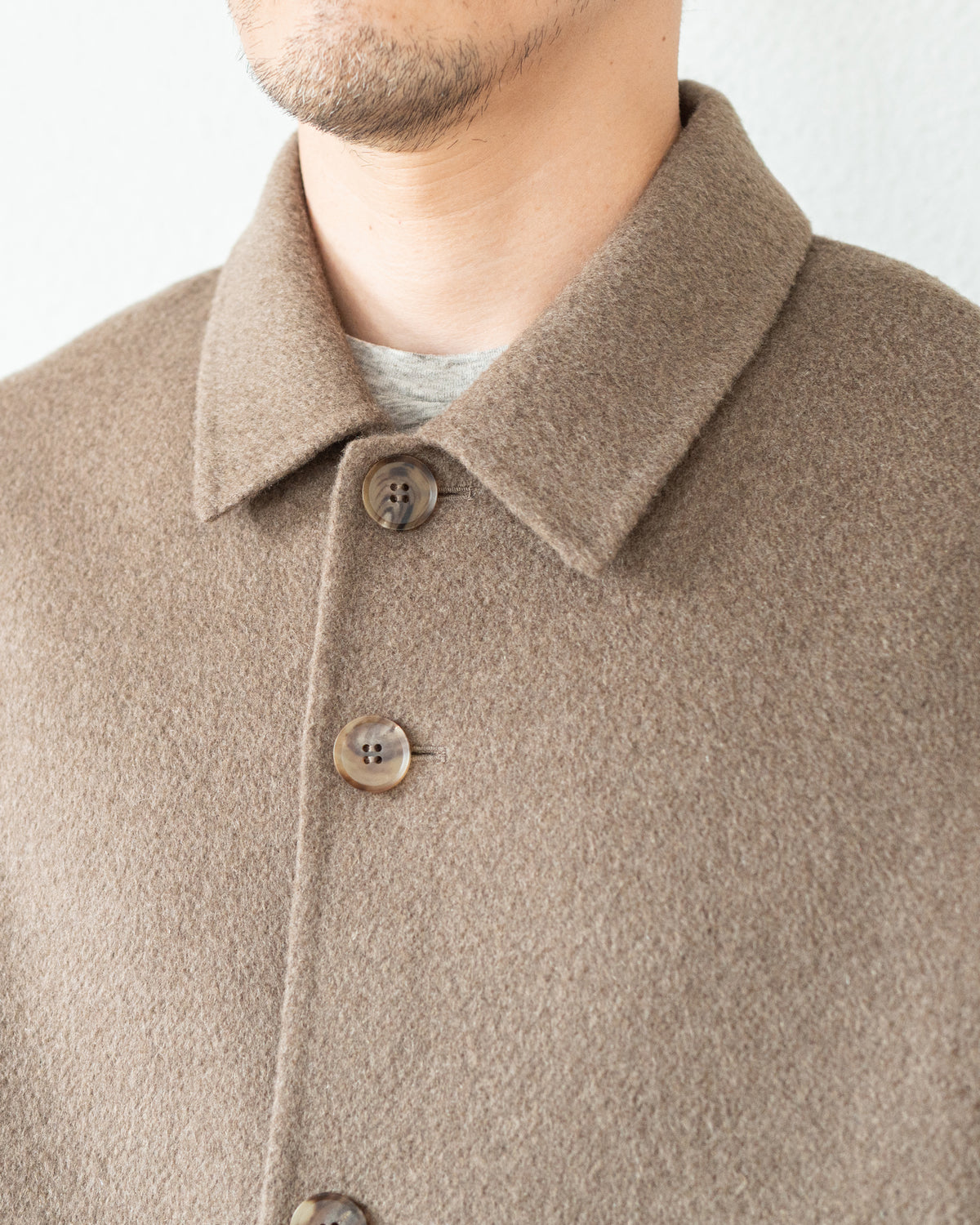 DOUBLE FACE WORK JACKET / UNDYED YAK