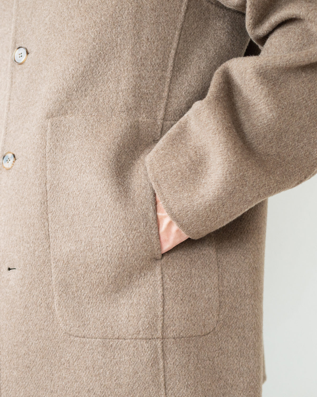 DOUBLE FACE WORK JACKET / UNDYED YAK
