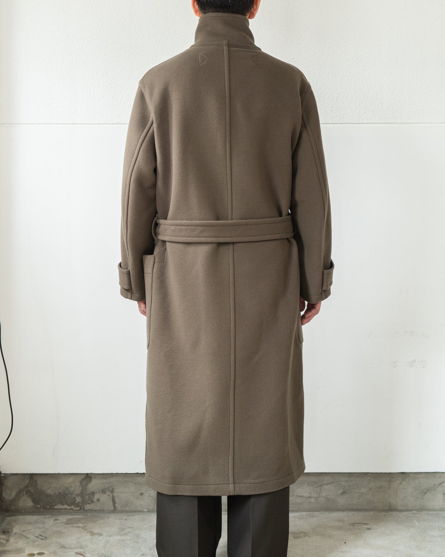 WRAP COAT IN WOOL