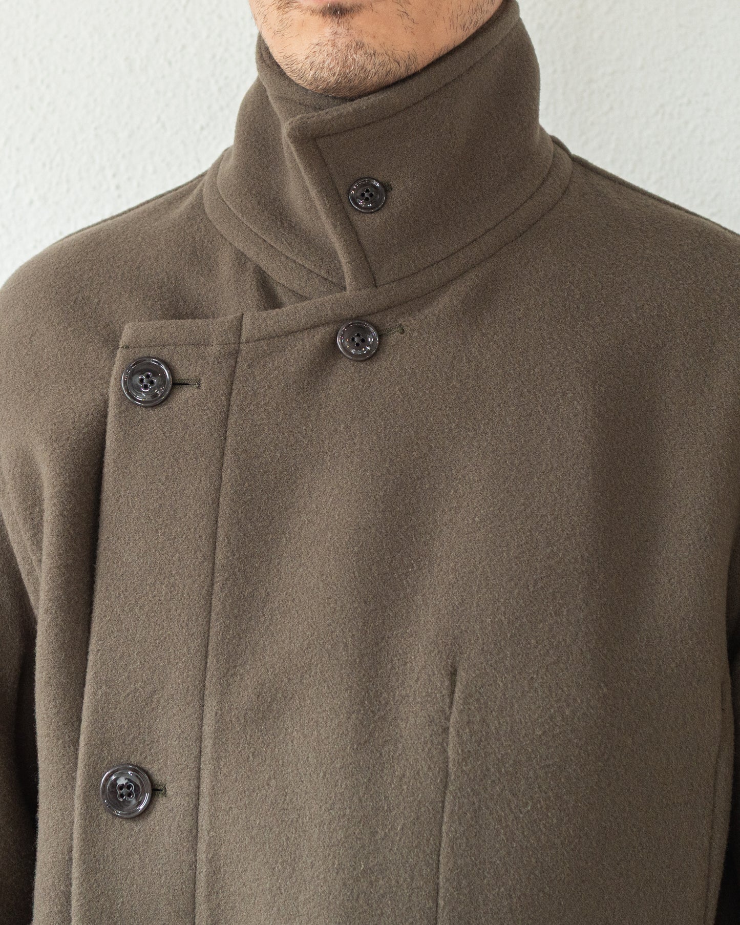 WRAP COAT IN WOOL