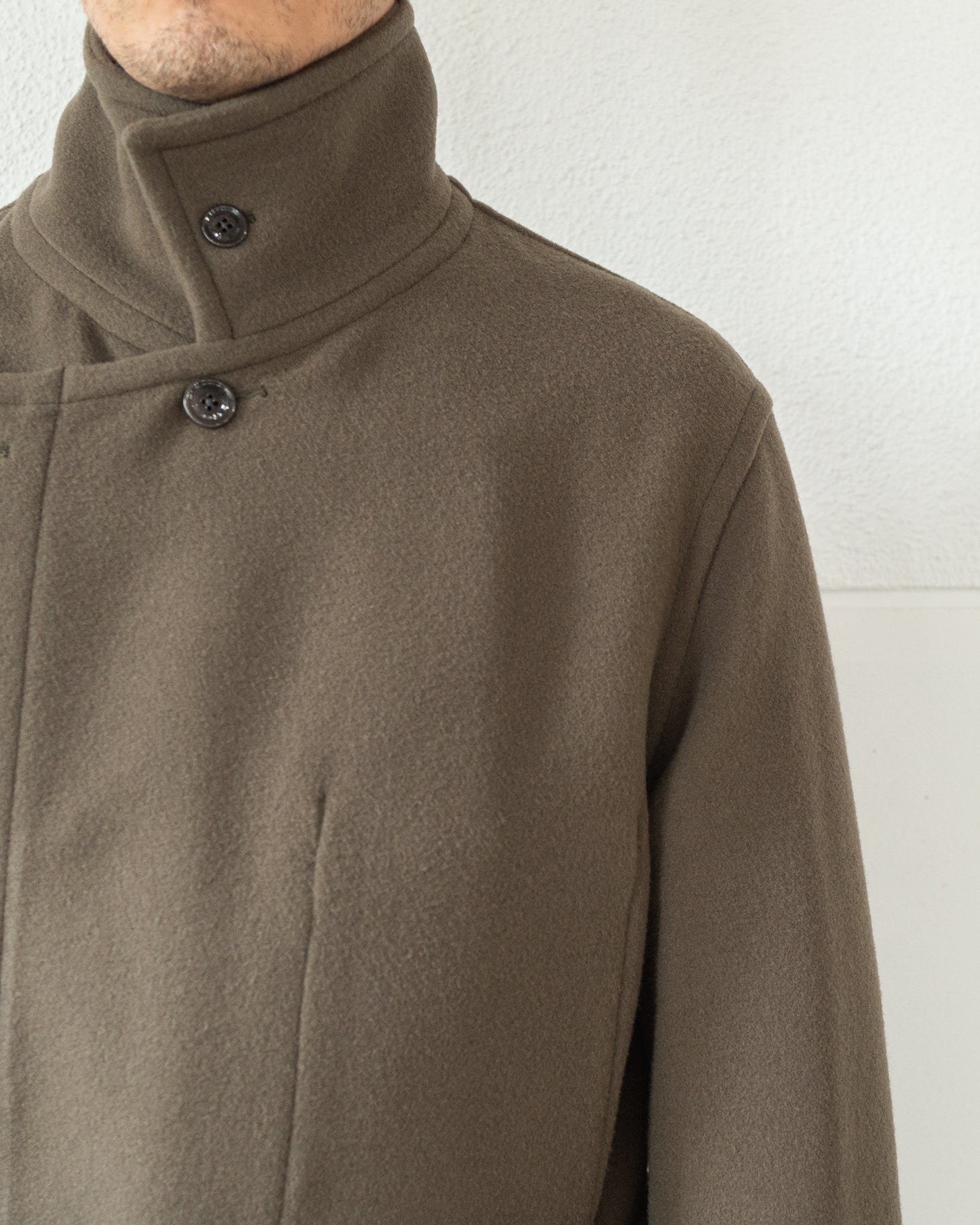 WRAP COAT IN WOOL