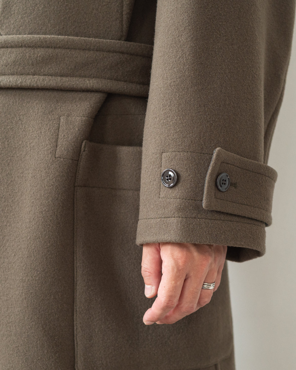 WRAP COAT IN WOOL