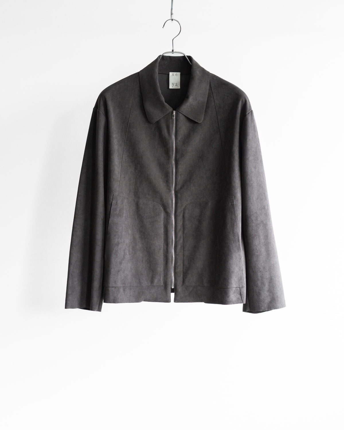 LUCKY BLOUSON / SUPIMA BACKED ECOSUEDE
