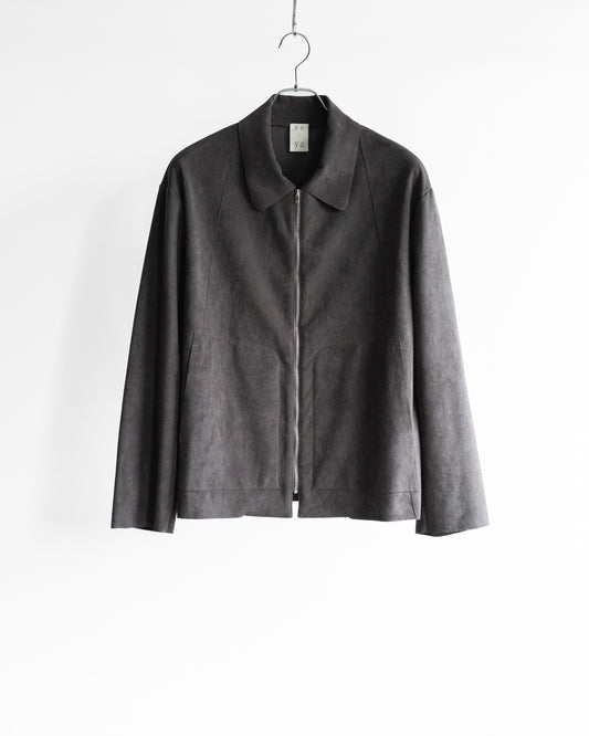 LUCKY BLOUSON / SUPIMA BACKED ECOSUEDE