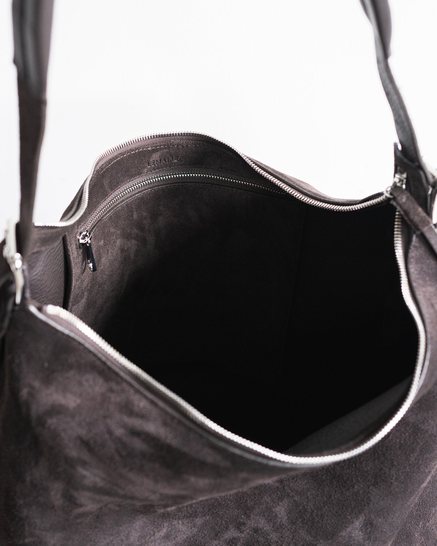 BELTED HOBO BAG IN SUEDE LEATHER